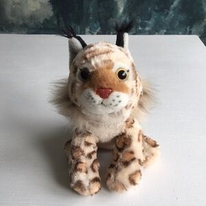 2017 Wild Republic Bobcat Lynx Plush Spotted Bobtail Cat Toy